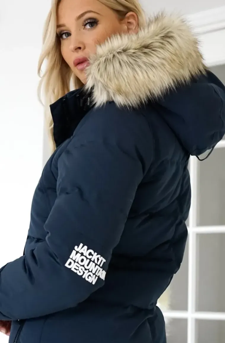 JACK1T - Neo Mountain Parka Extra Long - Ink/Wolf
