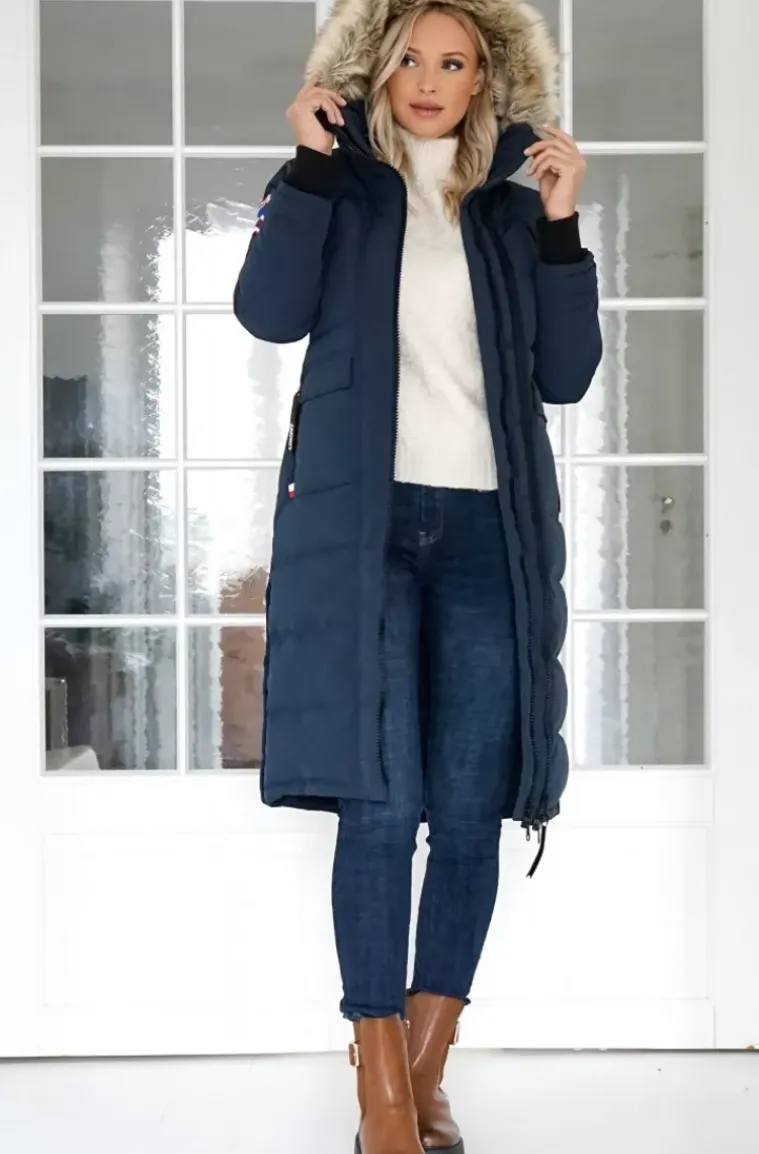 JACK1T - Neo Mountain Parka Extra Long - Ink/Wolf