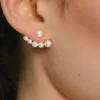 Jane & Sophie - Jacket earring gold pearl