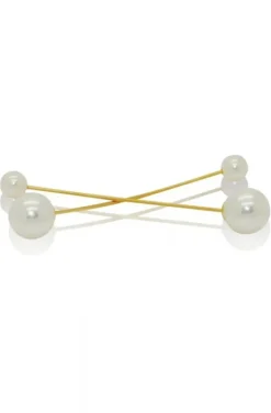 Jane & Sophie - Pearl long ear cuff gold