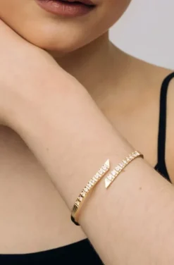 Jane and Sophie - Crystal Cuff - Gold