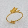 Mixed Brands - Adjustable Ring Bird BA160 - Gold