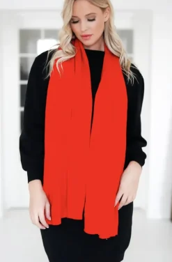Mixed Brands - Angora Scarf 16197 - Red