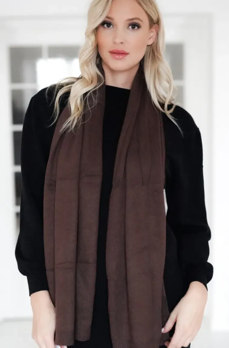 Mixed Brands - Angora Scarf 16197 - Brown
