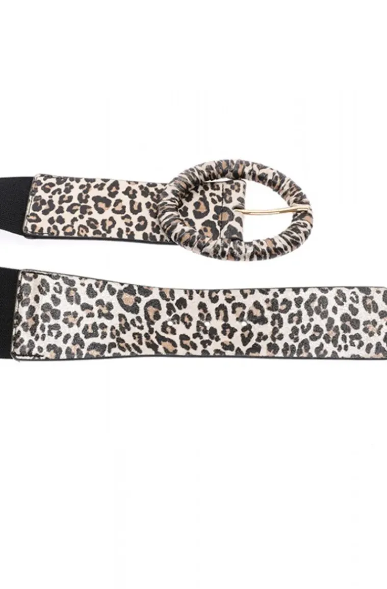 Mixed Brands - Animal Print Belt Leo - Beige