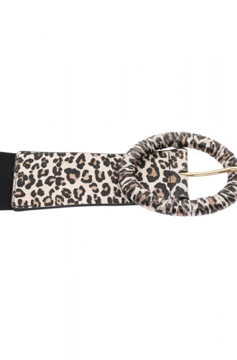 Mixed Brands - Animal Print Belt Leo - Beige