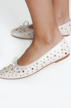 Mixed Brands - Ballerina with studs 2501 - Beige