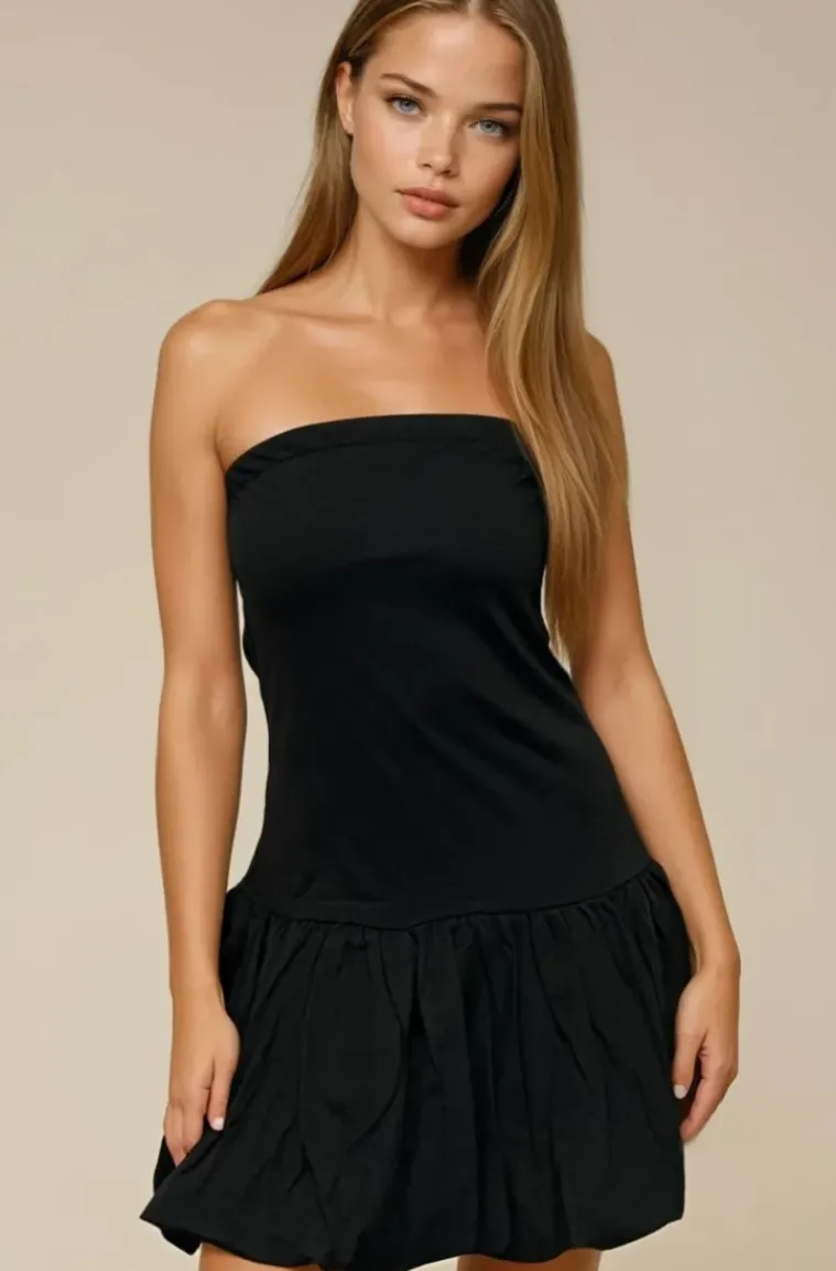 Mixed Brands - Ballon Dress 2595 - Black