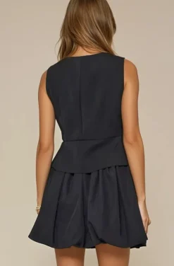 Mixed Brands - Ballon Skirt Short 2597 - Black