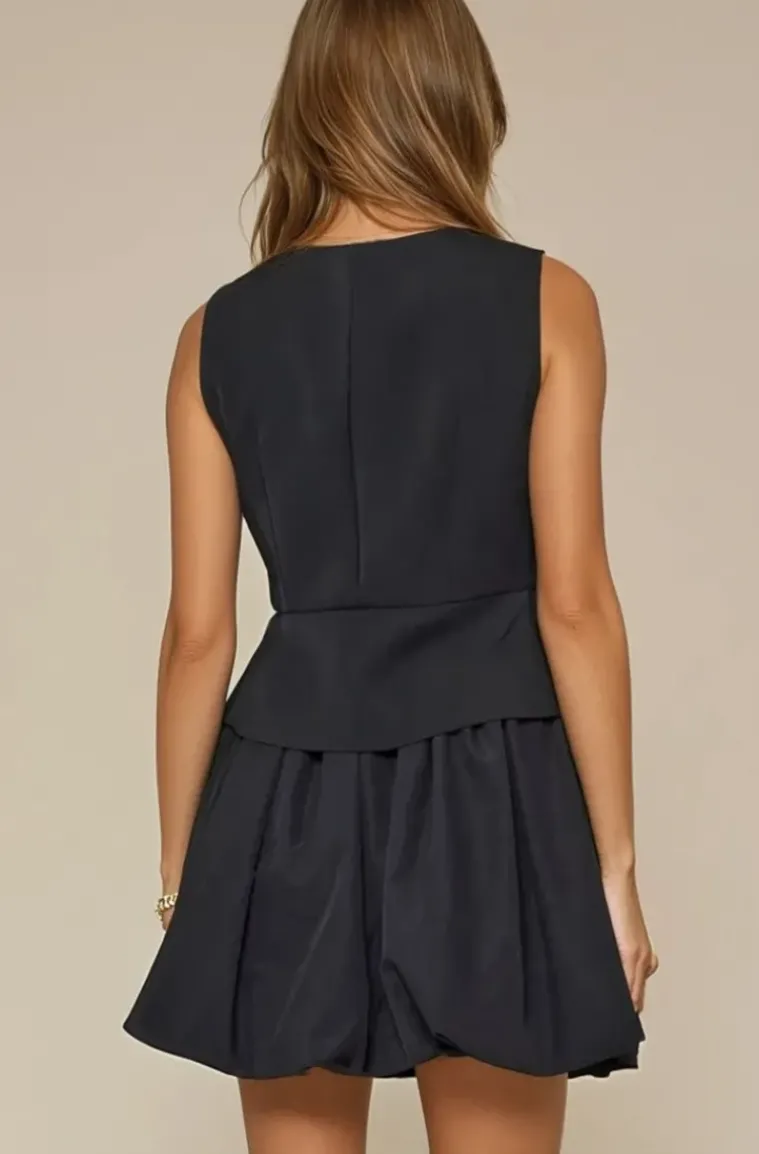 Mixed Brands - Ballon Skirt Short 2597 - Black