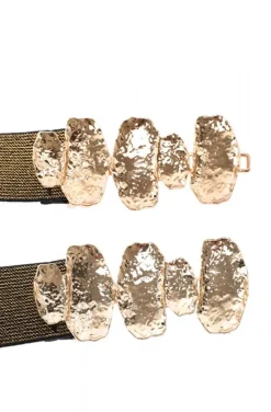 Mixed Brands - Belt with elastic 3720 - Gold