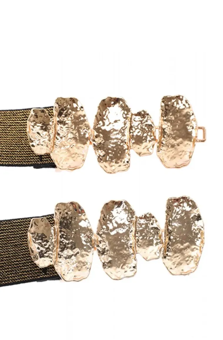 Mixed Brands - Belt with elastic 3720 - Gold