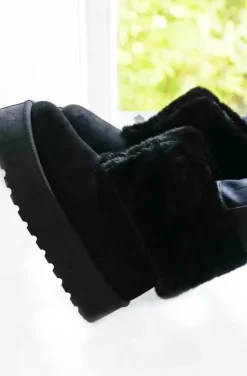 Mixed Brands - Boot with fake fur 2057 - Black