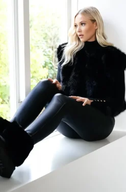 Mixed Brands - Boot with fake fur 2057 - Black