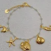 Mixed Brands - Bracelet with charms sea JBR314 - Gold