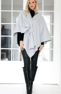 Mixed Brands - Cape with knot - Grey