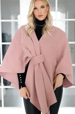 Mixed Brands - Cape with knot - Pastel Pink