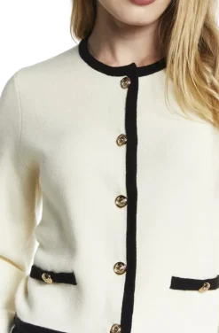 Mixed Brands - Chanel Style Cardigan - 6186 - Panna