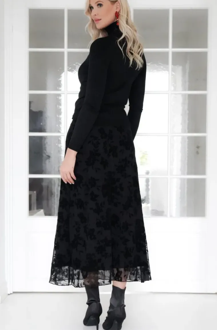 Mixed Brands - Christmas top with glass AZ301 - Black