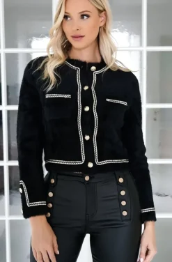 Mixed Brands - Coated pant with buttons 9252 - Black