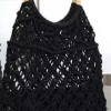 Mixed Brands - Crochet bag with round handle 1320 - Black
