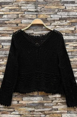 Mixed Brands - Crochet top Toppa 71853 - Black