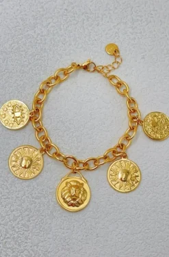Mixed Brands - DDBR79 - Bracelet with coins - Gold