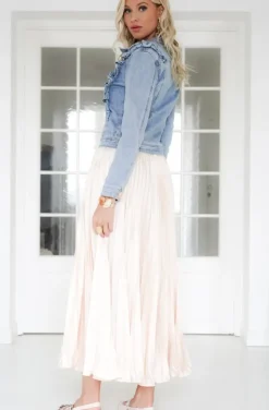 Mixed Brands - Denim jacket frills C16406 - Blue