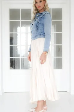Mixed Brands - Denim jacket frills C16406 - Blue