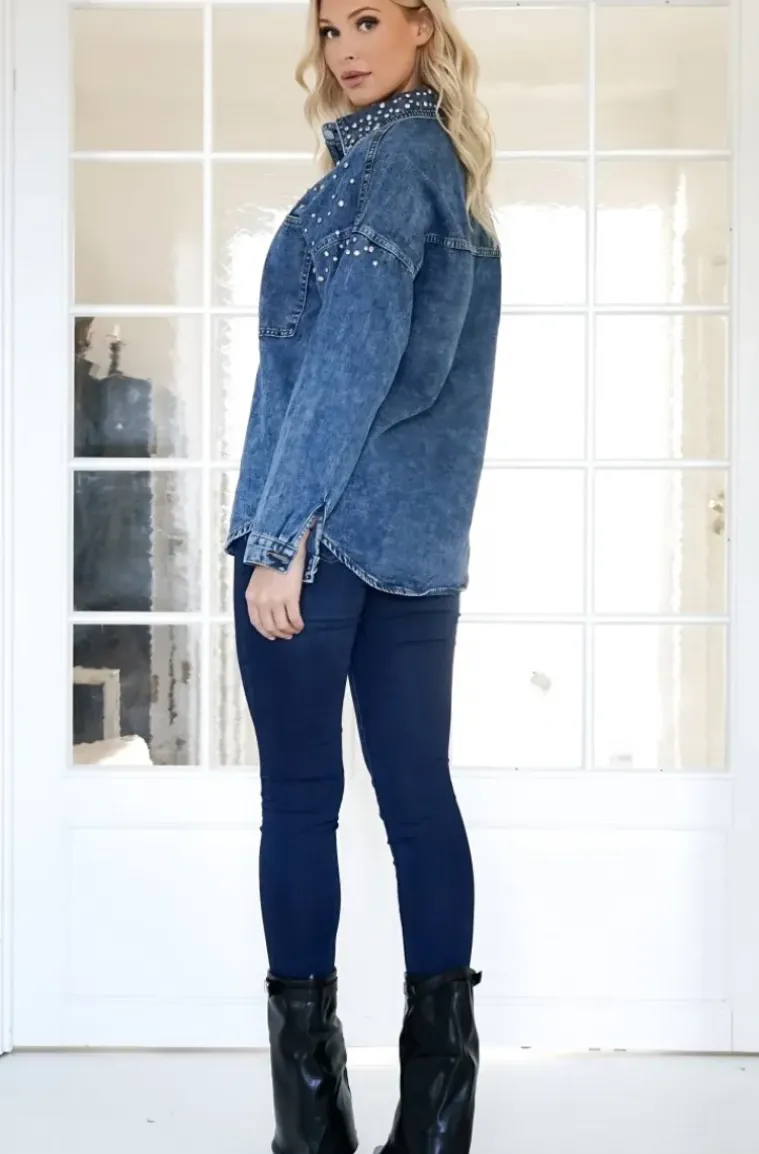 Mixed Brands - Denim Shirt jacket 1003 - Blue