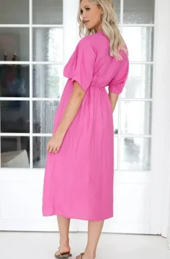 Mixed Brands - Dress 22301 Fuxia