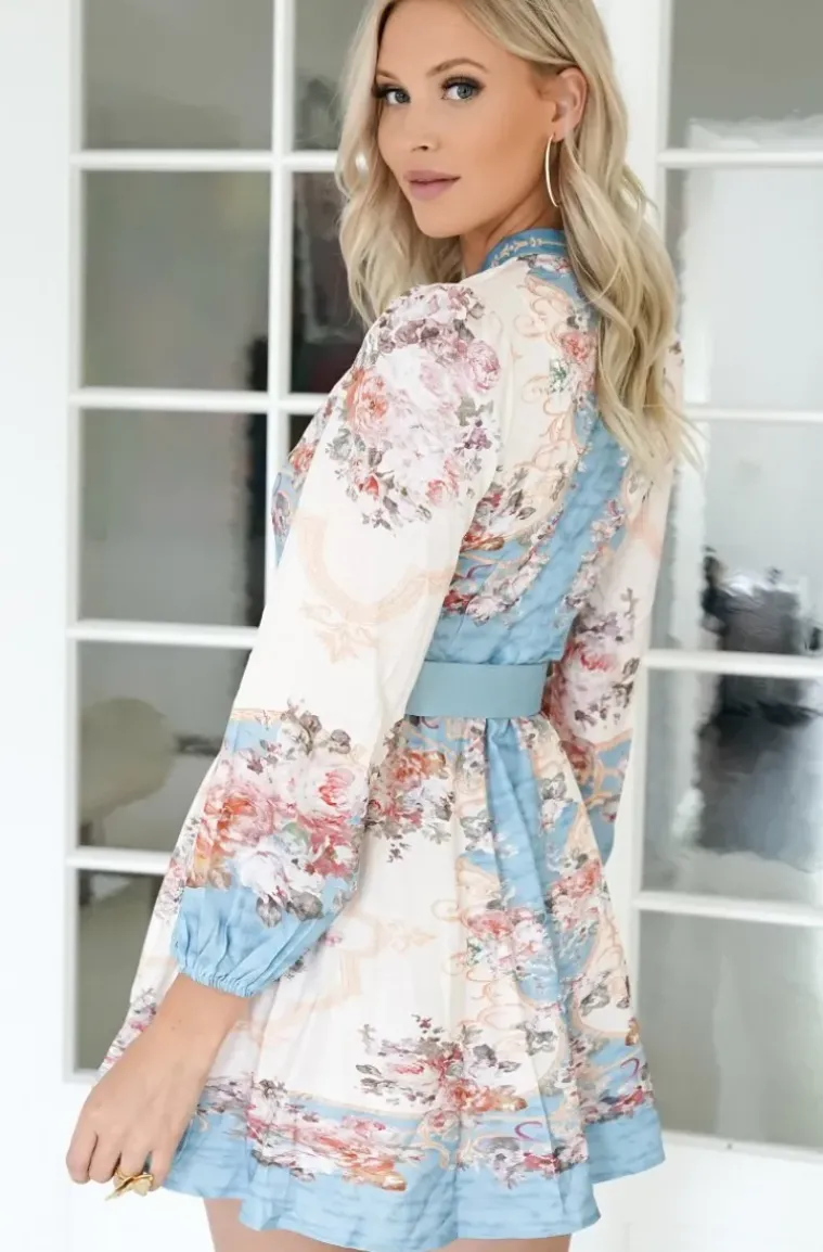 Mixed Brands - Dress W20430 Blue