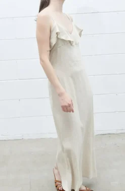 Mixed Brands - Dress with Knot Beige