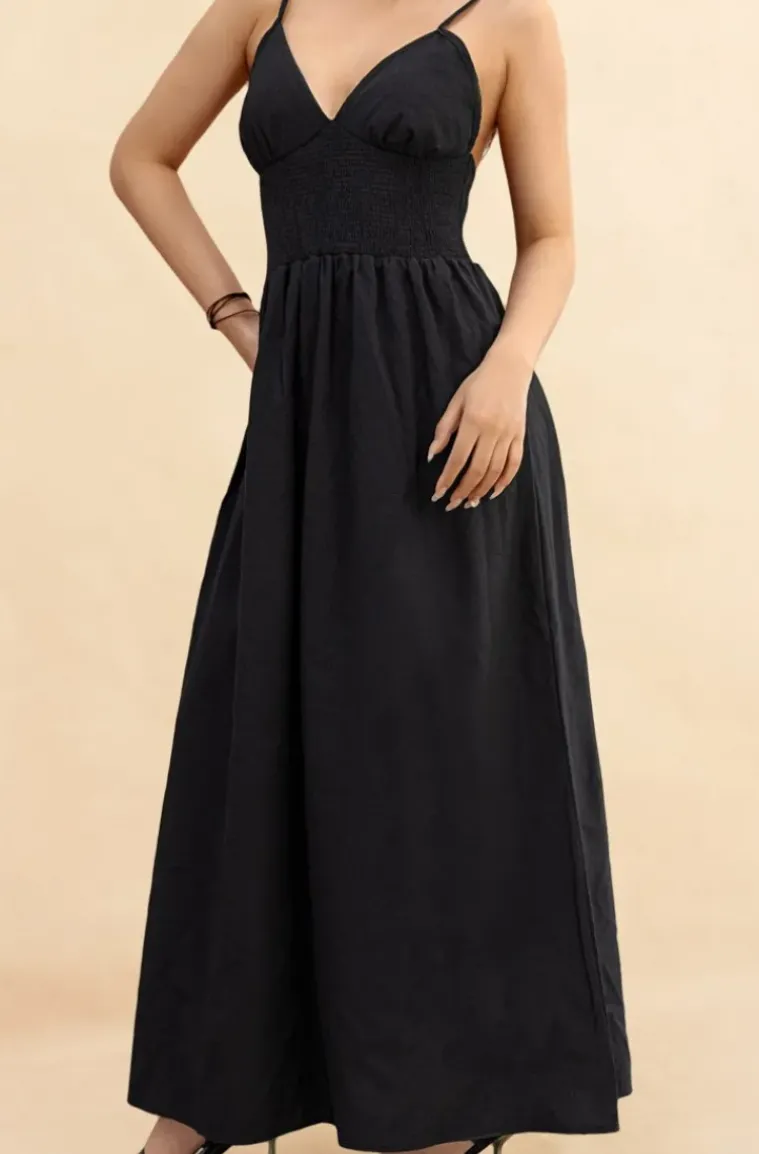 Mixed Brands - Dress with smock 9515 - Black