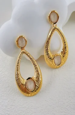 Mixed Brands - Earrings LLB051 - Gold Nude