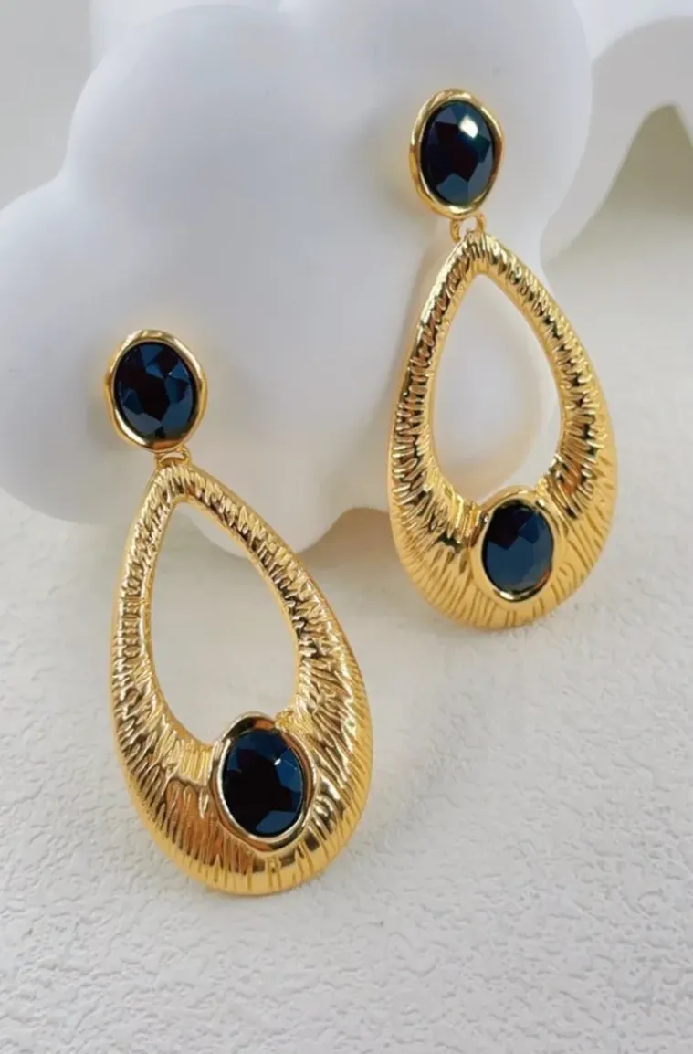 Mixed Brands - Earrings LLB051 - Gold Black
