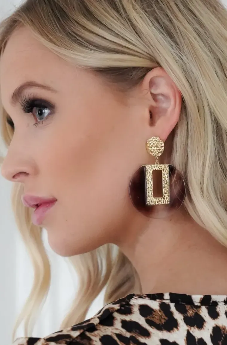 Mixed Brands - Earrings Paris 102-344 - Camel