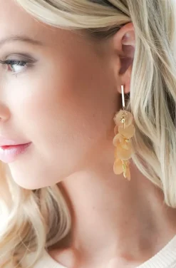 Mixed Brands - Earrings Seashell 666600 - Champagne