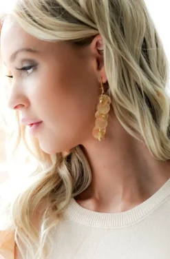 Mixed Brands - Earrings Seashell 666600 - Champagne