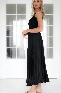 Mixed Brands - Elegant Maxi skirt pleated 24113 - Cream