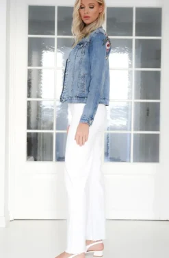 Mixed Brands - Embroidered Denim Jacket DC462 - Blue