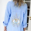 Mixed Brands - Eye shirt 6622 - Light Blue