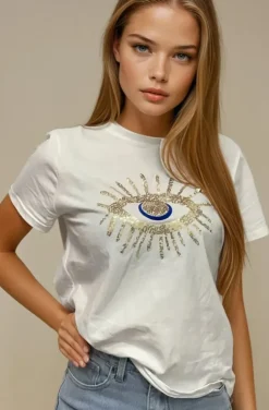Mixed Brands - Eye Tshirt 007 - White