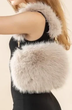 Mixed Brands - Fake fur Bag MZ21 - Beige