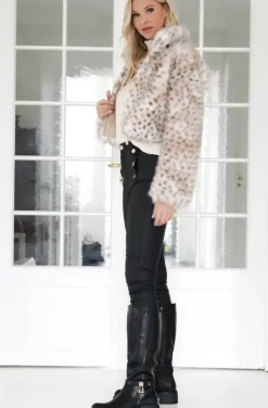 Mixed Brands - Fake fur Jacket Short 77008 - Leo