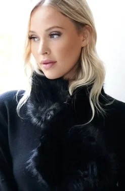 Mixed Brands - Fake fur Scarf MZ01 - Black