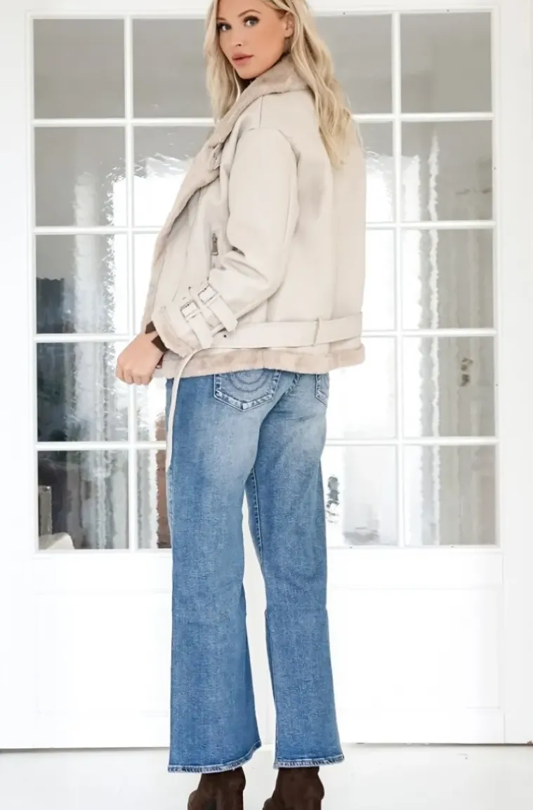 Mixed Brands - Faux Sherling jacket 2662 - White