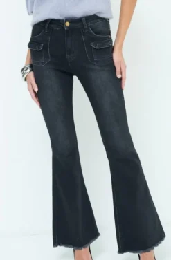 Mixed Brands - Flare jeans - Black
