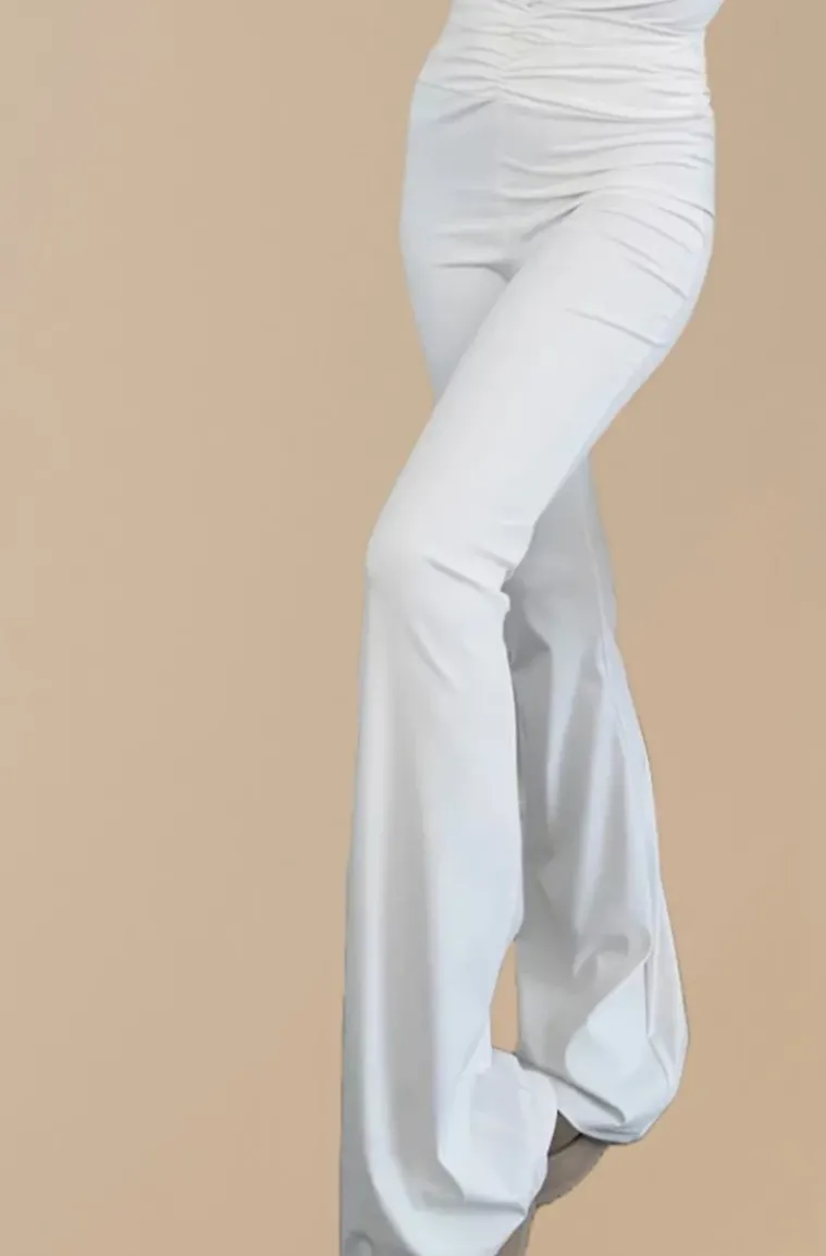 Mixed Brands - Flare legging high waist 6518 - White
