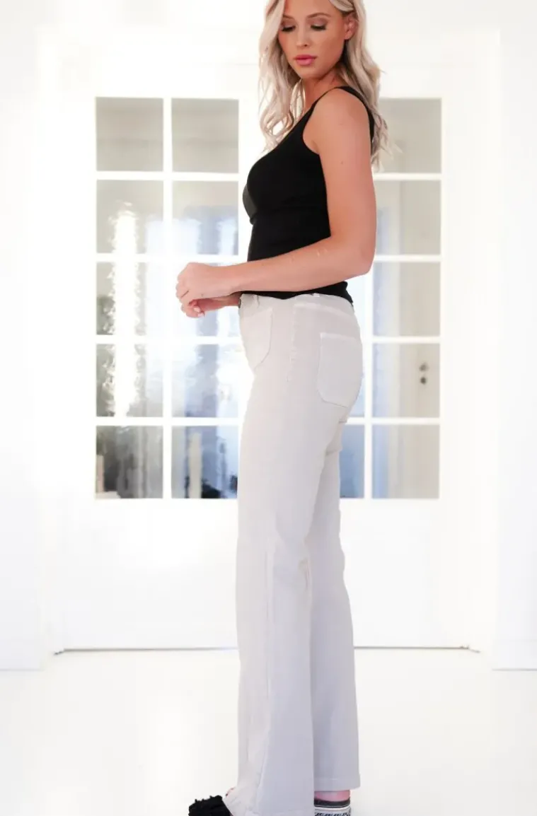 Mixed Brands - Flare pant with pockets 1542 - Beige